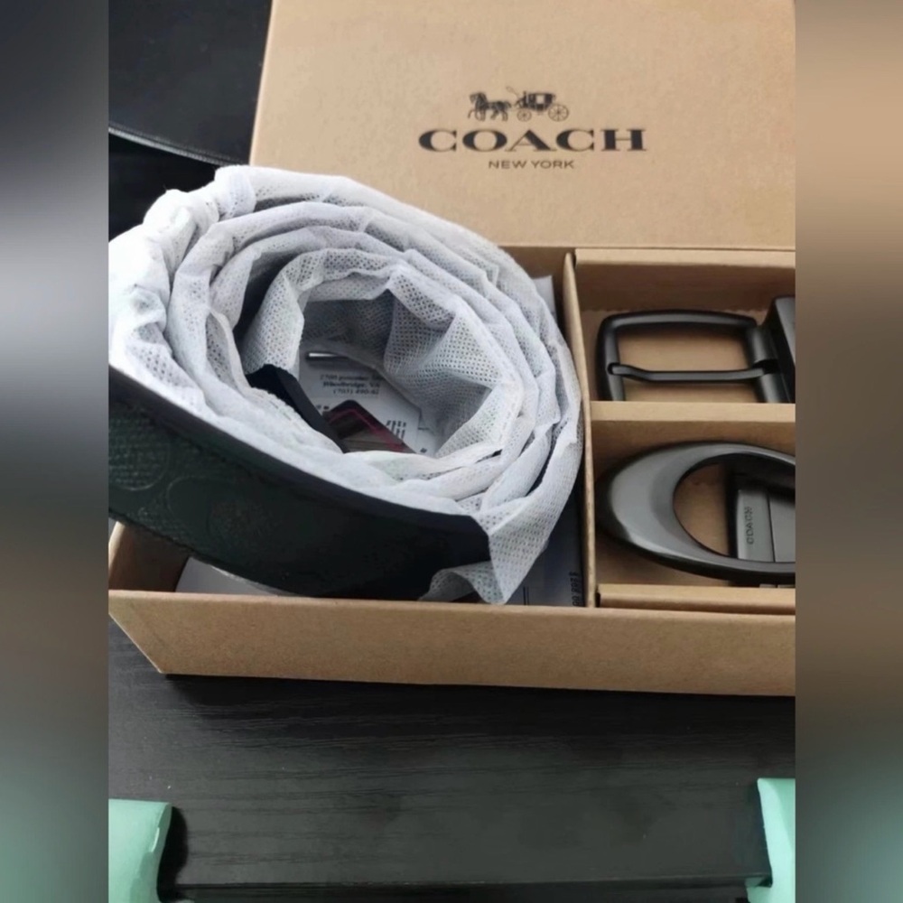 Coach Black Belt for Men